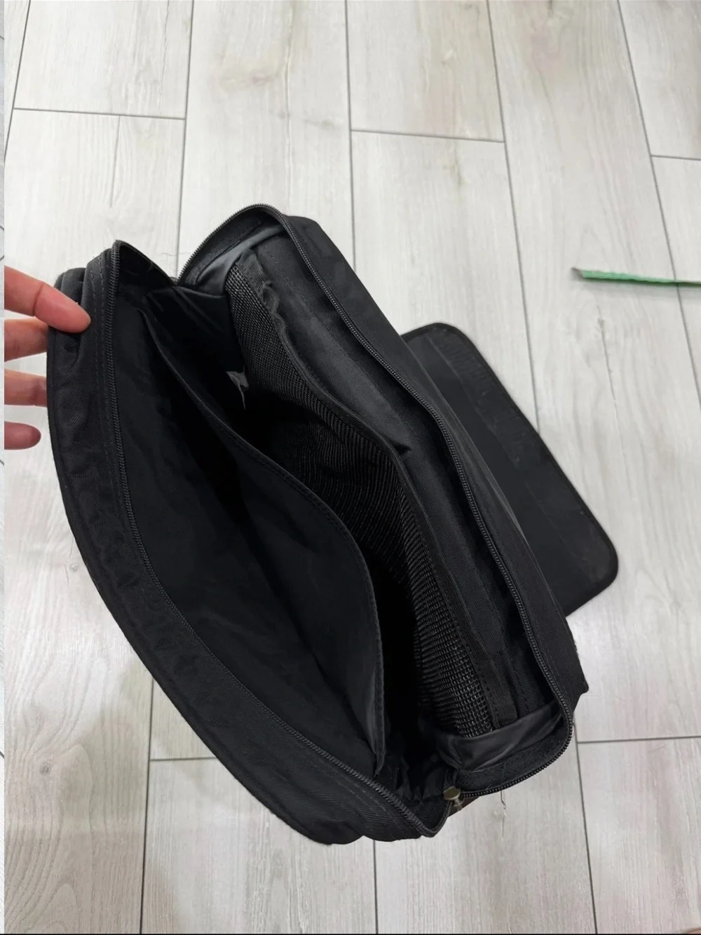 Mulberry Black Backpack with Brown Leather Trim